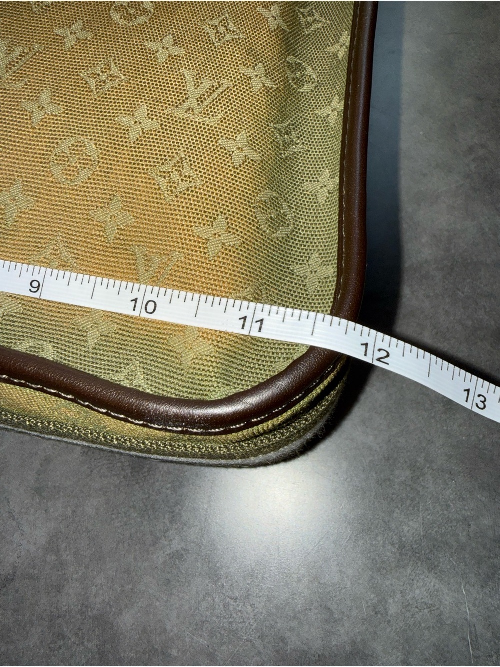 Louis Vuitton VI0074 Besace Mary Kate Olive Green & Brown Leather Crossbody Bag - Picture 14 of 16